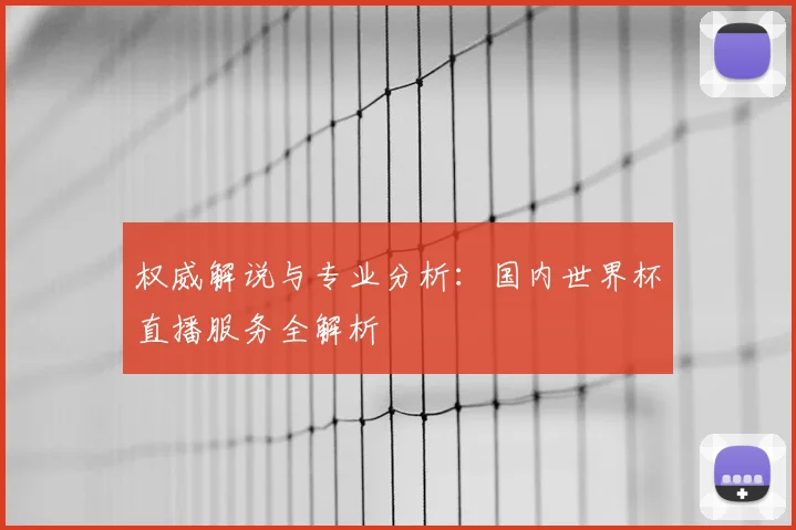 权威解说与专业分析:国内世界杯直播服务全解析