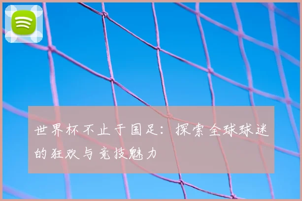 世界杯不止于国足:探索全球球迷的狂欢与竞技魅力